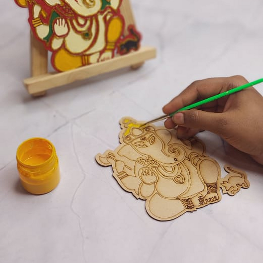 2 D Ganesha Painting Kit – 6” Relief