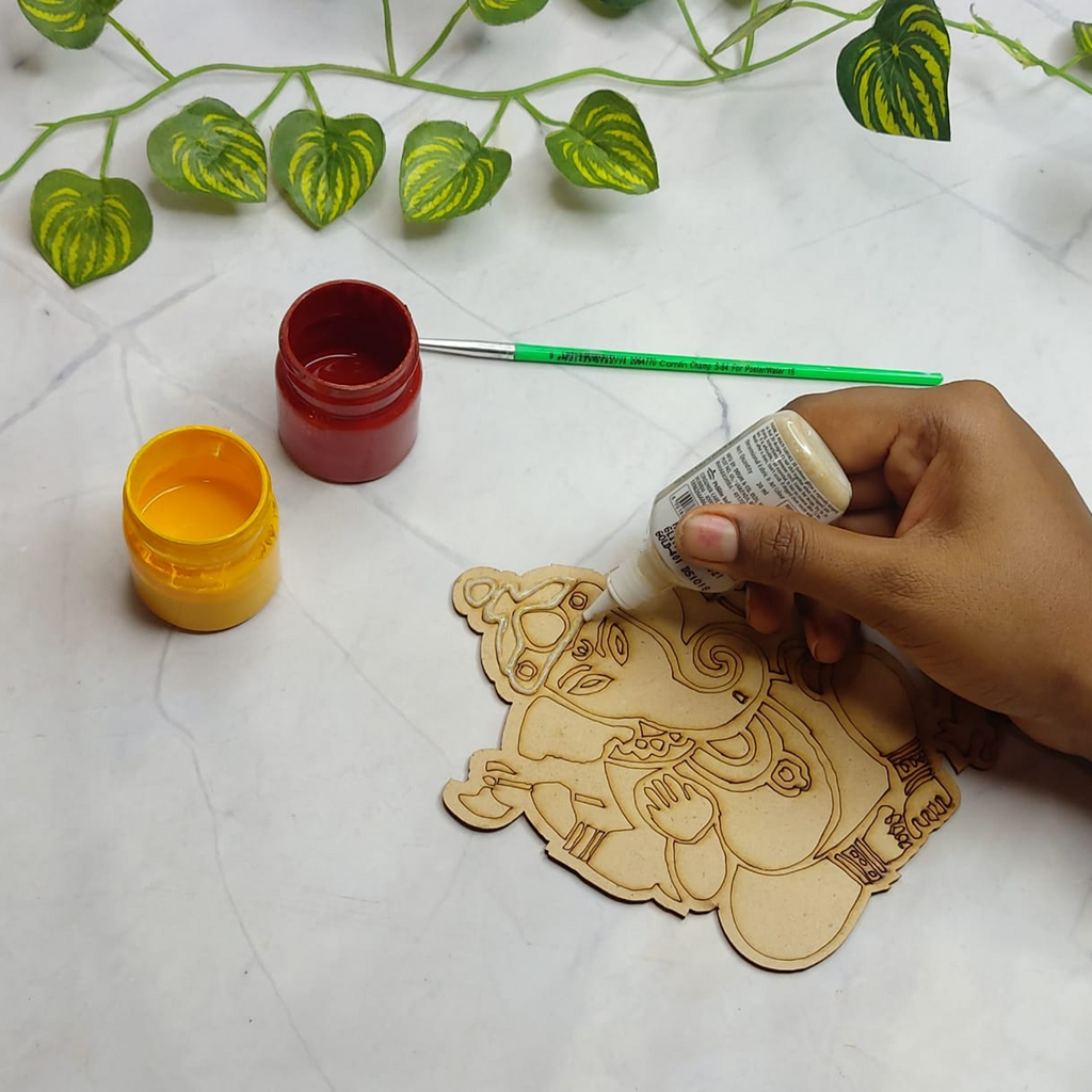 2 D Ganesha Painting Kit – 6” Relief