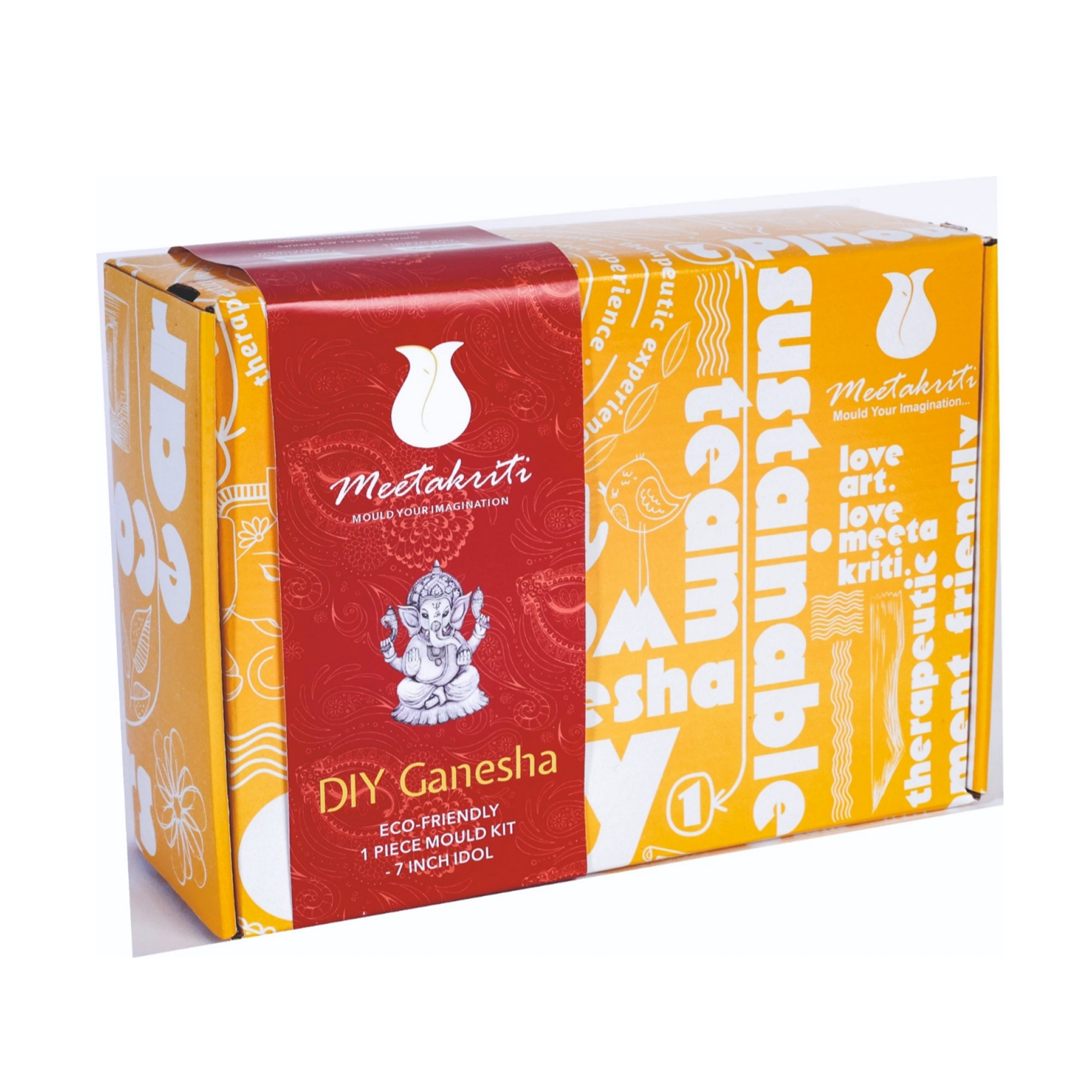 6'' Eco friendly Ganesha Diy 1 peice Mould Kit Secondary image