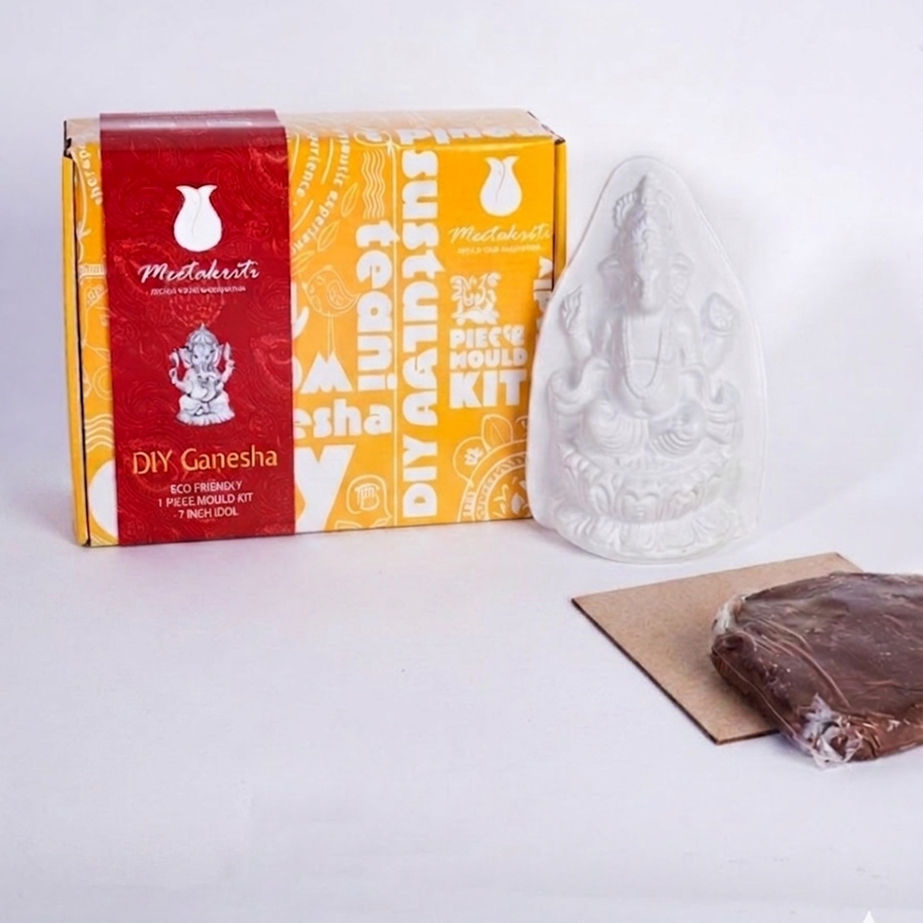 7'' Eco friendly Ganesha Diy 1 peice Mould Kit Main image