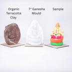 7'' Eco friendly Ganesha Diy 1 peice Mould Kit
