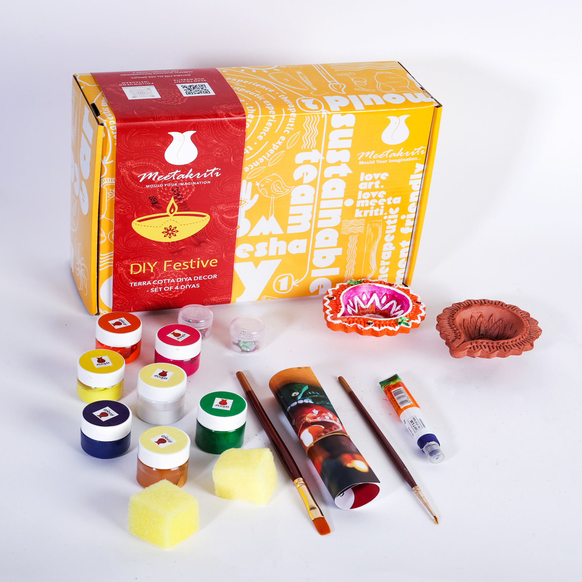 DIY Diya Painting (Set of 6) Secondary image