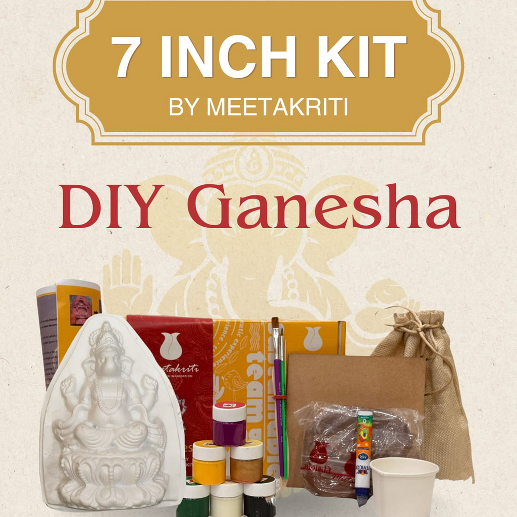 Creative DIY Ganesha Colouring Kit – 7” Idol