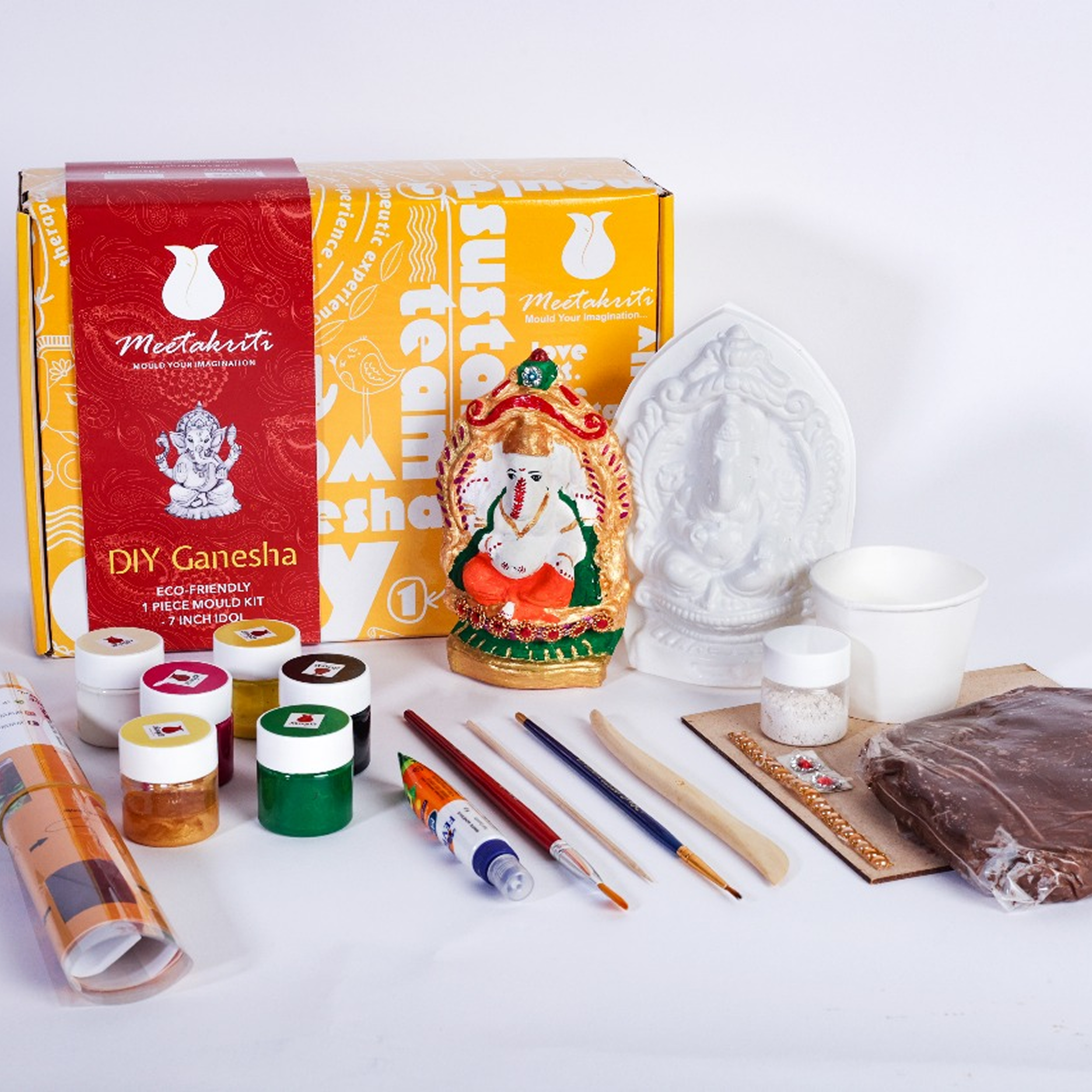 DIY Ganesha Painting Kit– 7” Idol