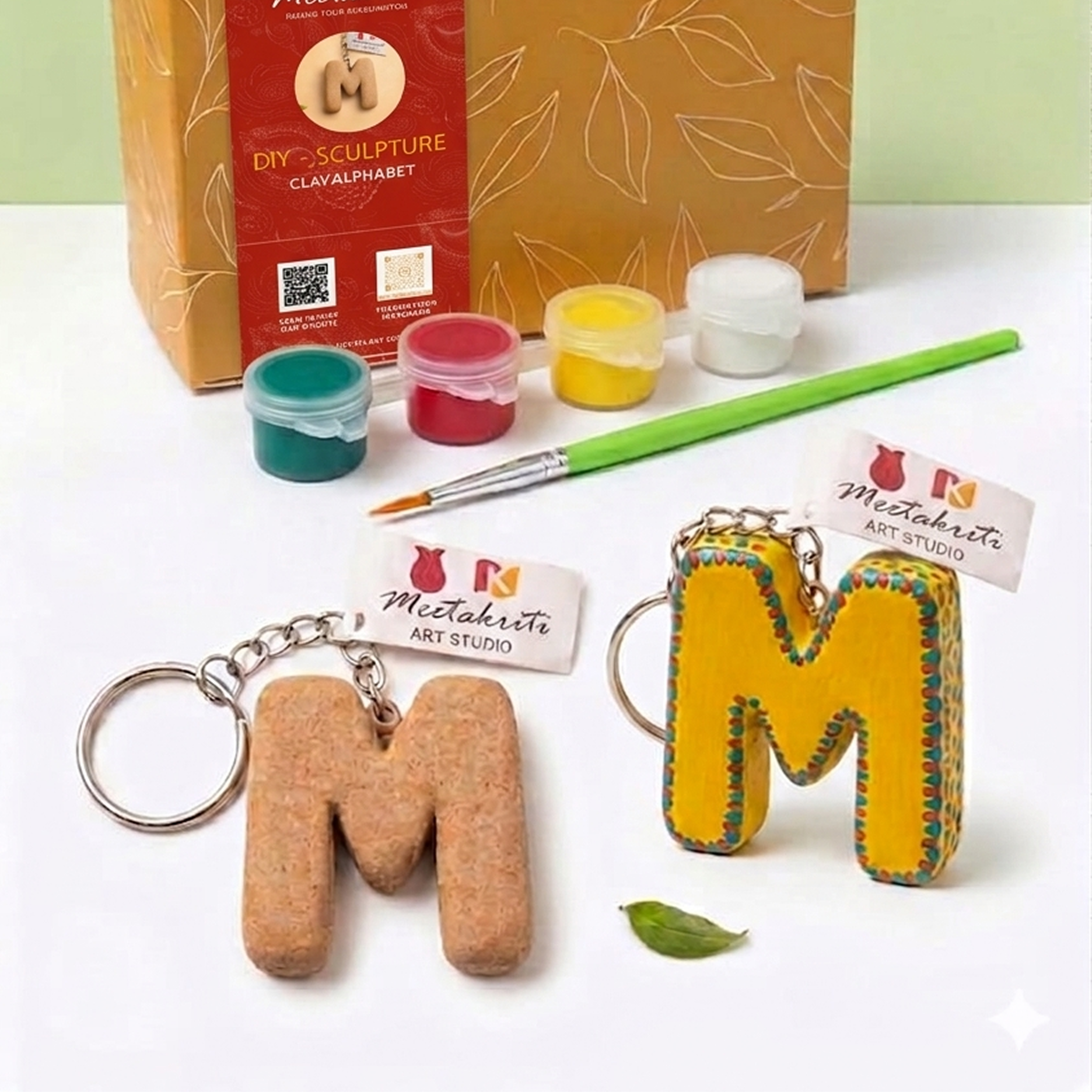 DIY Sculpture Clay Alphabets