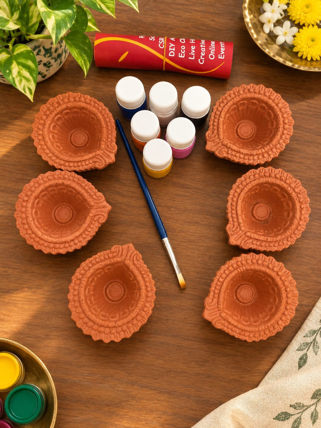 DIY Festive - Diya Painting (Set of 6)