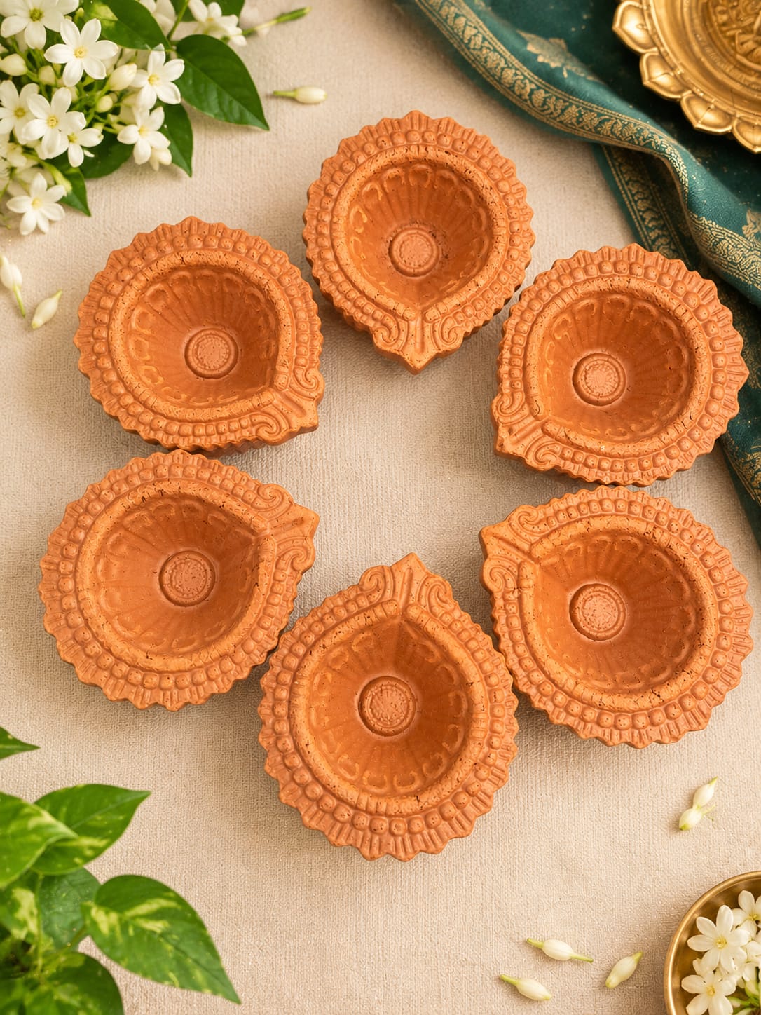 DIY Festive - Diya Painting (Set of 6)